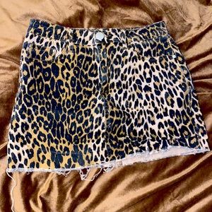 Cheetah Skirt, Size M